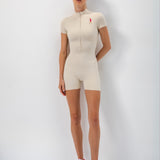 Elastic Overalls Beige