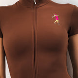 Elastic Overalls Brown