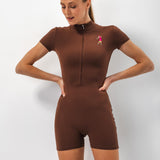 Elastic Overalls Brown